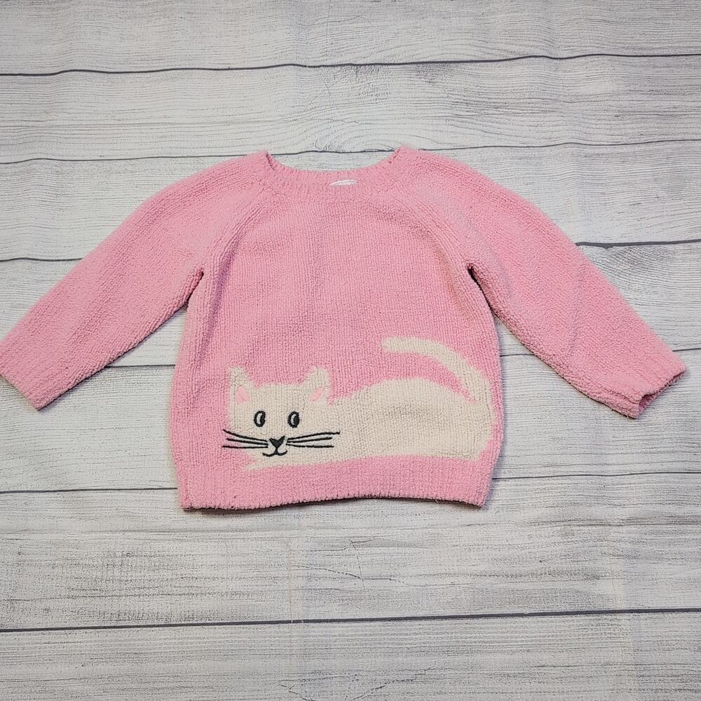 2T Hanna Andersson Marshmallow Kitty Sweater